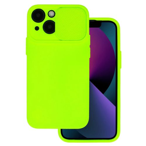 iPhone 12 Camshield Soft lime színű telefontok