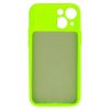 iPhone 12 Camshield Soft lime színű telefontok