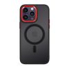 iPhone 11 Tel Protect Magnetic Carbon Case Fekete-piros